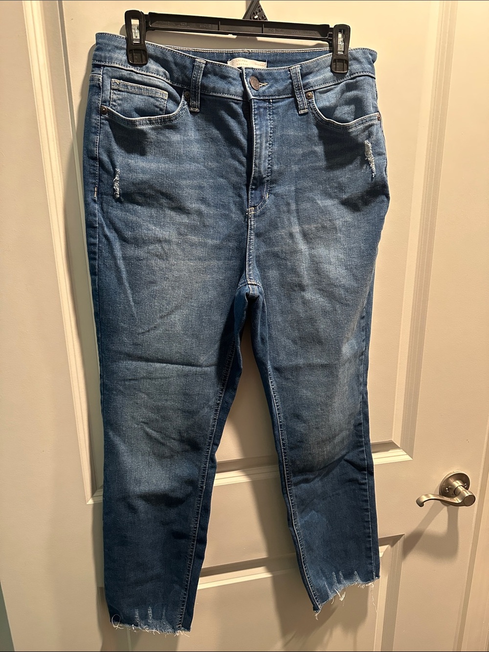 LC Lauren Conrad Blue Cropped Ankle Jeans
